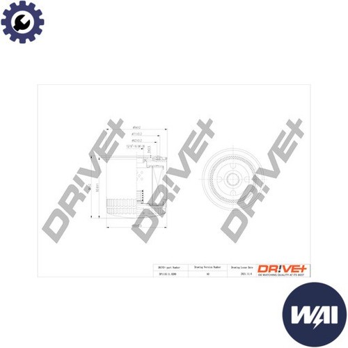 OIL FILTER DP1110.11.0289 FOR ROVER MONTEGO 600 200/II/Hatchback 400 800 2.0L