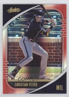 2021 Panini Absolute Spectrum Red 22/99 Christian Yelich #30 y5m