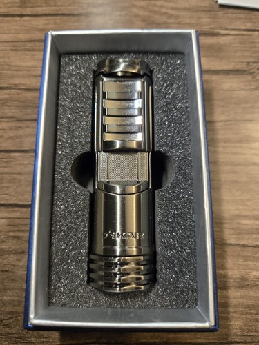 Gunmetal Xikar Tactical 1 Single Flame Torch Lighter, Barley Used