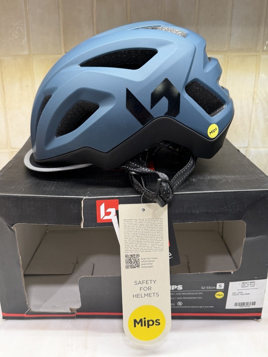 bike helmet with detachable brim navy blue VICTGOAL Adult Men Women LED Rear Light, M/L/XL Sizes Il cinturino in eco Bolle REACT MIPS Cycling Helmet