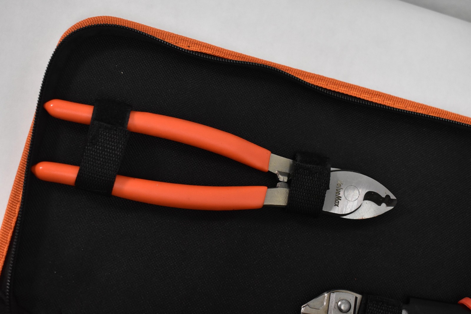 ValueMax 3-Piece Bolt Cutter and Pliers Set with Case Heavy Duty Orange Black