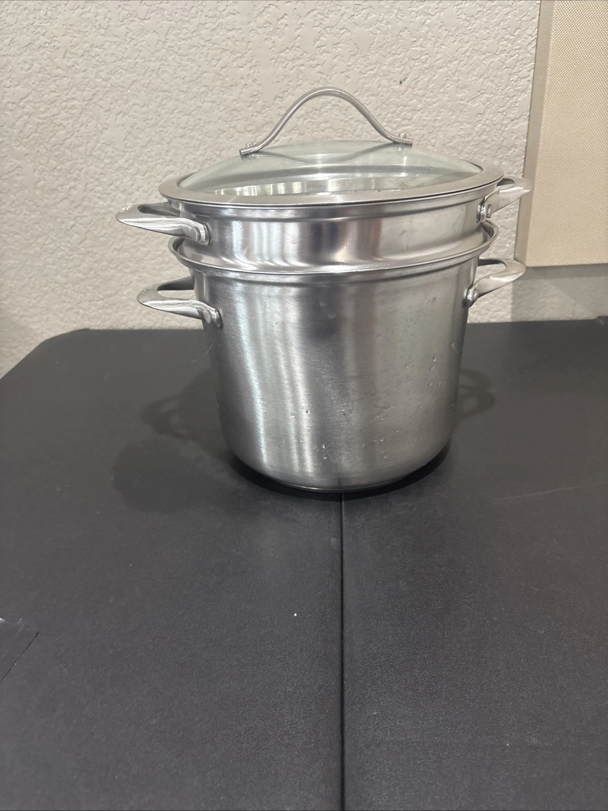 Calphalon Classic Stainless Steel 8 Qt Stockpot with Strainer & Steamer Set
Opens in a new window or