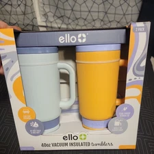 Ello Port 40-oz. Stainless Steel Leak-Proof Easy Clean Tumbler with Handle -Read