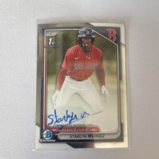 2024 Bowman Chrome Prospect Autographs Starlyn Nunez Boston Red Sox AU RC