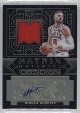 2023-24 Panini Obsidian Matrix Material 7/75 Nikola Vucevic #MM-VUC Auto 1i3m
