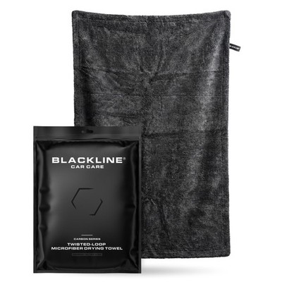 Blackline 24''x36'' Twisted-Loop Car Drying Double sided, Charcoal Grey 