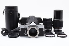  MINT Olympus OM-1 Silver 35mm SLR Film Camera  Zuiko 35-70mm  200mm f4 JAPAN