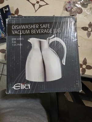 Elia JDW-600CS Vacuum Flasks, 18/10 Steel 1.05 Pints