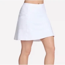 Skechers GO FLEX Skort Women's XL White Athletic Skirt with Built-in Shorts