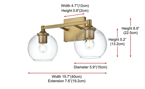 Living District 16" Wall Sconce In Satin Gold - Picture 7 of 8