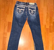Rock Revival Easy Straight Blue Denim Jeans 2...