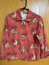 Painted Pony Jungle Safari Vintage 90’s Jacket Women’s Size S Made in USA