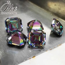 2ct-30ct All Shape Rainbow Purple Moissanite Loose Stones VVS1 Gemstone With GRA
