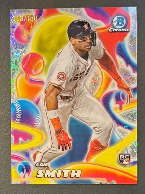 Cam Smith 2025 Bowman Chrome Melt Mashers Mini-Diamond #/150 Houston Astros