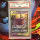 2019 POKEMON SUN & MOON TEAM UP #53 GENGAR & MIMIKYU GX PSA 9