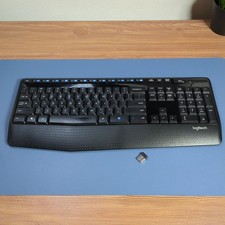 Logitech K345 Wireless Keyboard With USB Dongle - Excellent - Tested