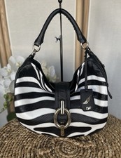 Diane Von Furstenberg genuine leather handbag hobo bag