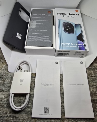 Xiaomi Redmi Note 14 Pro+ 5G Midnight Black 8GB+256GB (Unlocked) Dual Sim - New