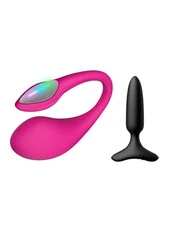LOVENSE Lush 4 Wearable G-spot Egg Vibrator for Women+Hush 2 1'' Anal Vibrator