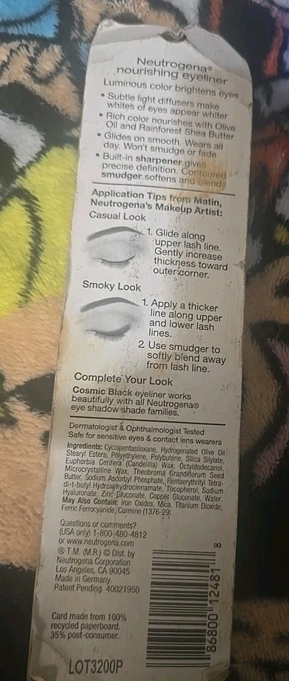 Neutrogena Nourishing Eyeliner, # 10 Cosmic Black, Net Wt. .01 oz - Image 2 of 2