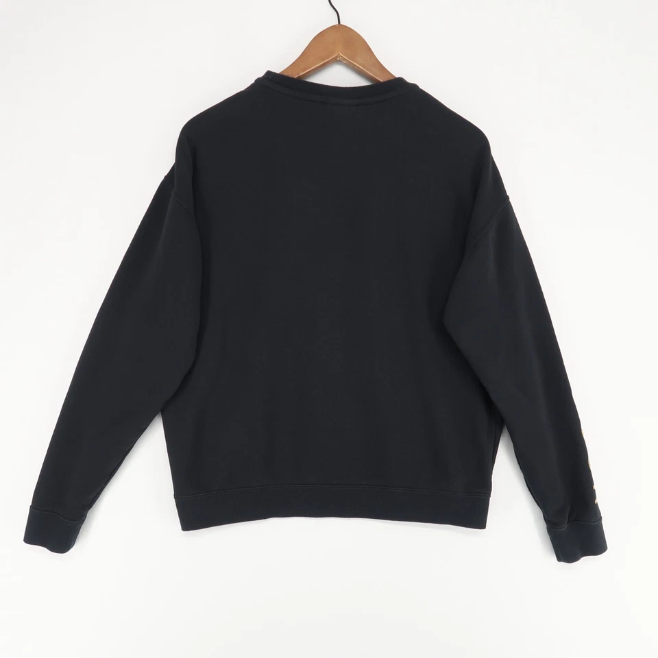 Nike Sportswear Swoosh Crewneck Sweatshirt Youth Boys XL Black Cotton Blend - Image 2 of 4