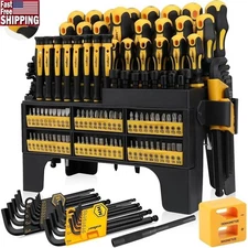 Ergonomic 140 PCS Screwdriver Set Magnetizer Precision Tools CR-V Steel New