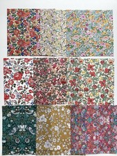 Liberty Tana Lawn Cotton Fabric 5” Squares Pack Of 9