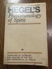 Phenomenology of Spirit by G. W. F. Hegel and A. V. Miller 1979 PB PHILOSOPHY