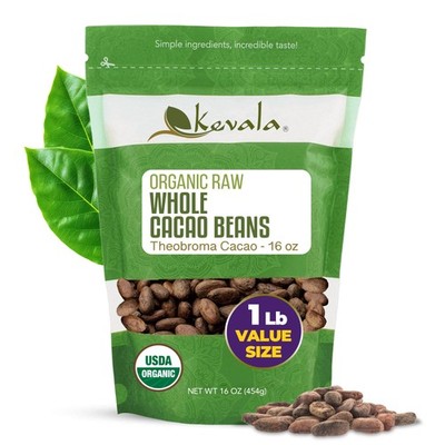 Organic Cacao Beans - 1 lb, Sugar Free Base for Vegan Chocolate