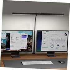 Eye-Caring Desk Lamp with Clamp, LED Desk Light Bar for Dual Monitors,