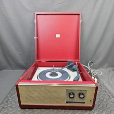 Alba Portable Turntable Solid State Stereo Record Player BSR Speaker Built-In