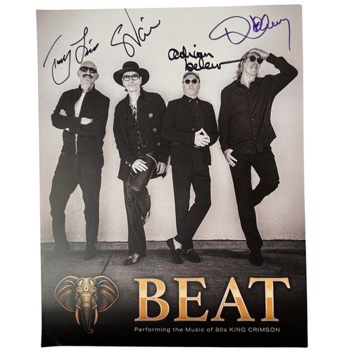 BEAT VIP Package Poster Signed by Danny Carey/Tony Levin/Steve Vai/Adrian Belew! - Picture 3 of 6
