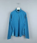 ICEBREAKER Womens Blue Half Zip Merino Wool 260 Long Sleeve Shirt Size XL