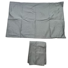 Standard Queen Size Egyptian Cotton Pillowcase Set of 2 Gray Lightweight