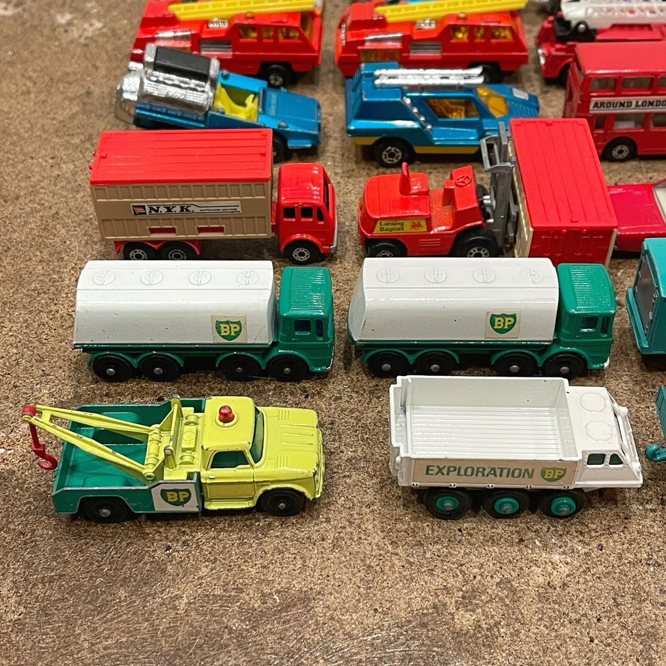 LOTE DE colección Matchbox Lesney BP Dodge camión grúa Ford rechazo VW Golf RARO Foto 3 de 4