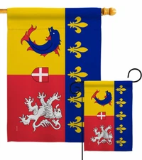 Rhône Alpes Garden Flag Regional France Regions Decorative Yard House Banner