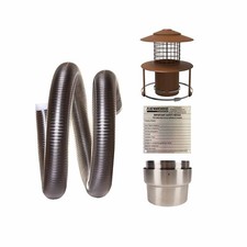 Flexible Flue Chimney Liner 316 Install Kit 7 Wood Multifuel 5" 125mm 6" 150mm