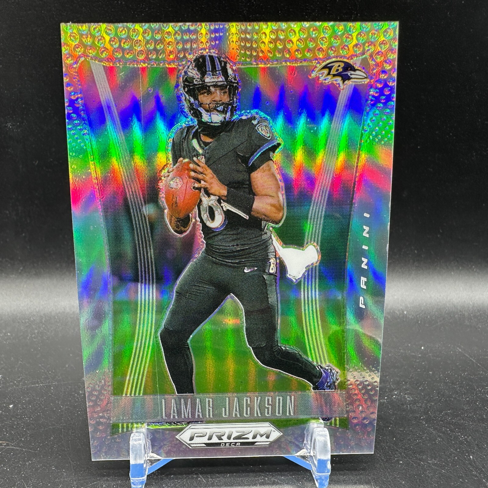 LAMAR JACKSON Silver Prizm 2024 Panini Prizm DECA #20 Baltimore Ravens