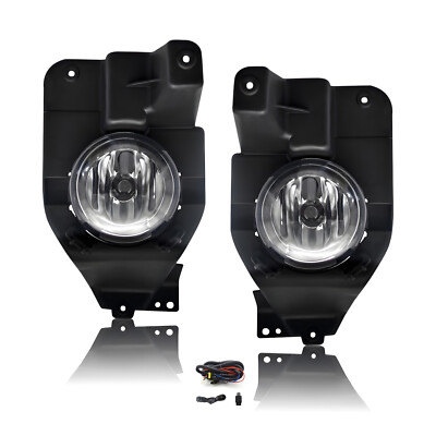 For 2011-2015 Ford Explorer Fog Lights Front Bumper Driving Lamps Clear w/Bulbs