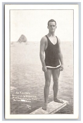 Ed Harrison, Champ Deep Sea Diver, Catalina Island California CA Postcard 24250
