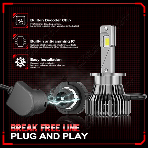 For Lexus LS460 2007-2012 LED Headlight High&Low Beam + Fog Light Bulbs Kit - Picture 4 of 18