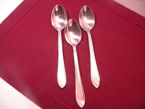 Set Of 3 Cambridge Stainless Chino Teaspoons 6 7/8"