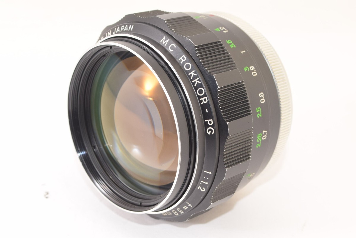 MINOLTA MC ROKKOR-PG 58mm F/1.2 Prime MF Lens Early model MINOLTA MC ROKKOR-PG 58mm F/1.2 Prime MF Lens Early model