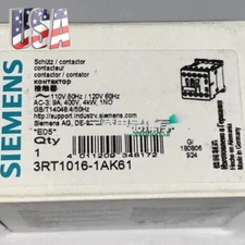 1PC NEW SIEMENS 3RT1016-1AK61 DC CONTACTOR