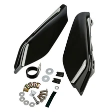 Black Mid Frame Air Deflectors For Harley Touring Electra Street Glide 2017-2023
