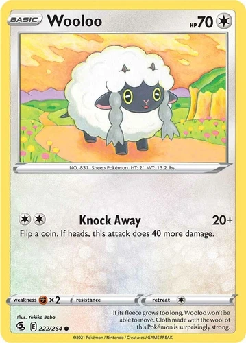 Wooloo 222/264 Swsh08: Fusion Strike