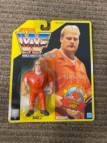 WWF Hasbro Nailz Yellow Card MOC...