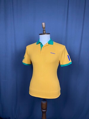 NWT Hackett Brazil Men's Yellow Polo T-Shirt Size M | eBay