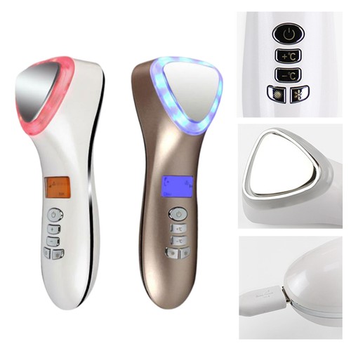 Electric Cryo LED Light Therapy Face Massager Hot Cold Hammer Anti Wrinkles Tool - Picture 8 of 14