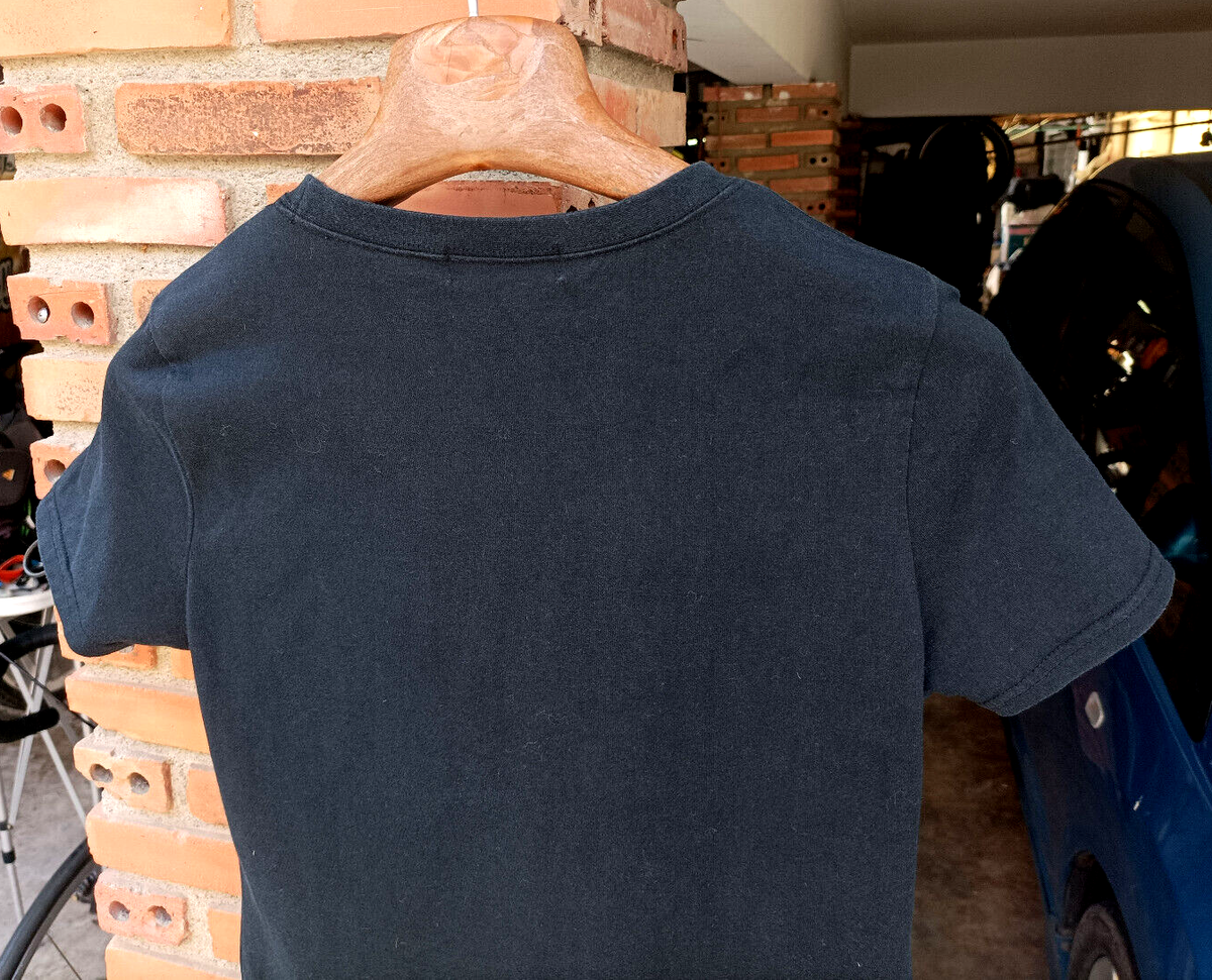 AVV Michel Klein Paris Black Spellout Women T Shirt Sz 42 | eBay